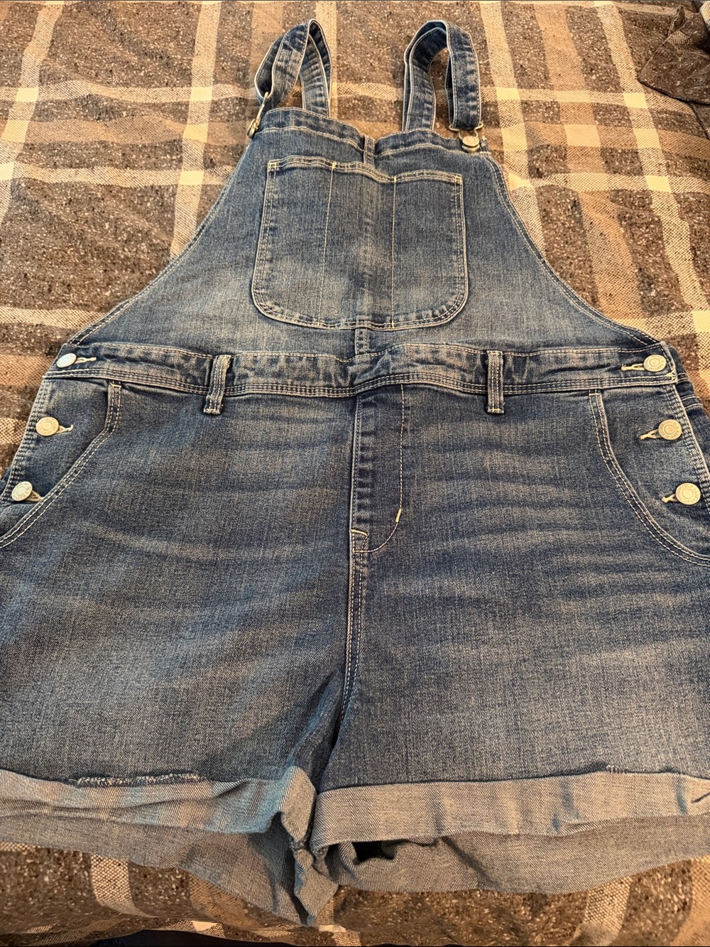 Old Navy Medium Blue Denim Overalls